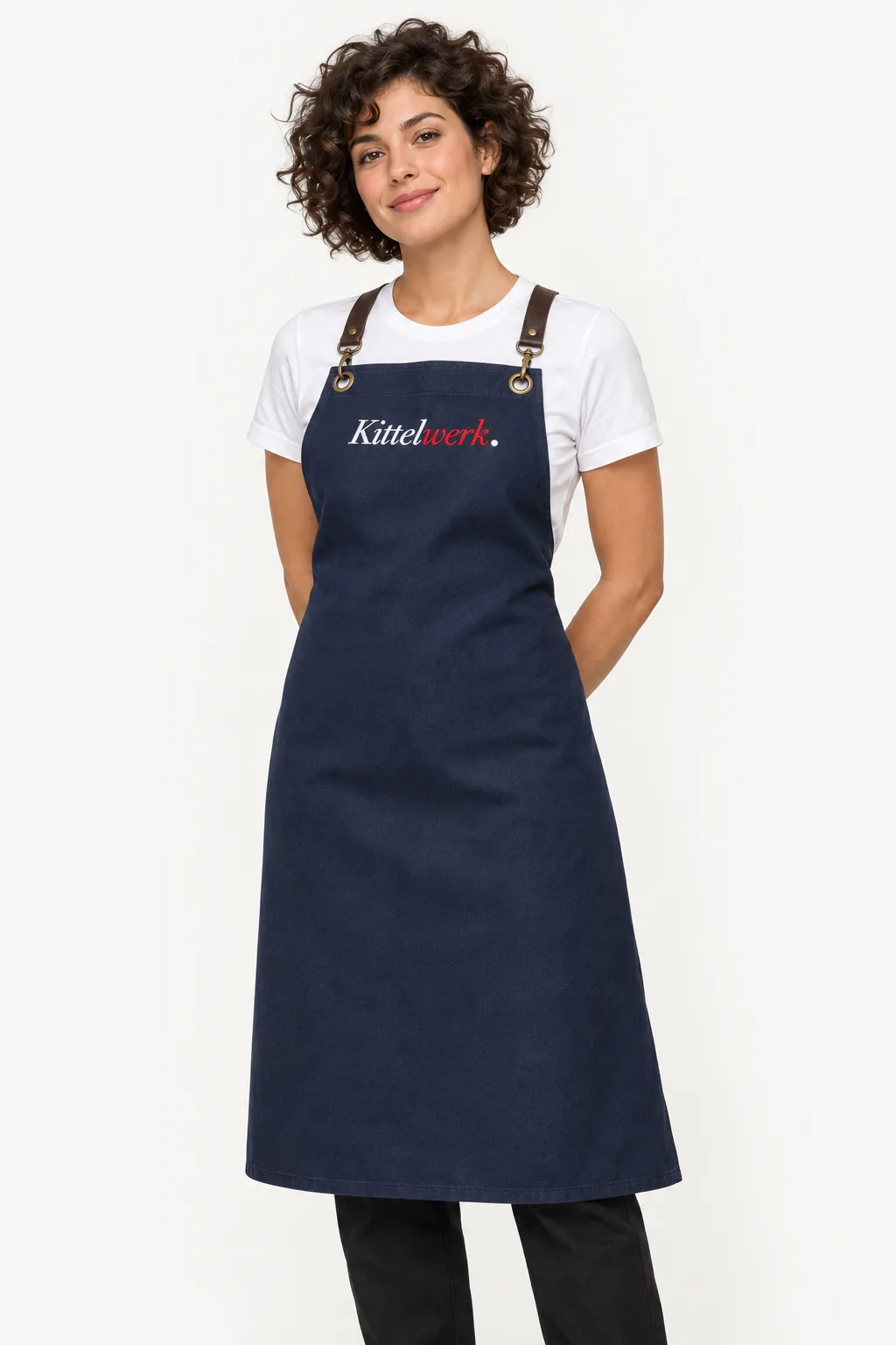 Barista-Schürze — Damen · Marineblau