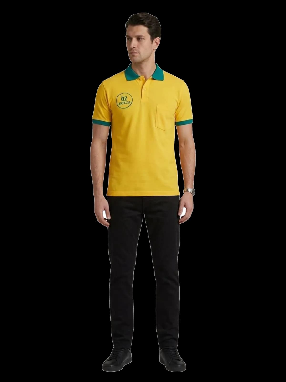 Polo-Shirt — Brust-Bestickung