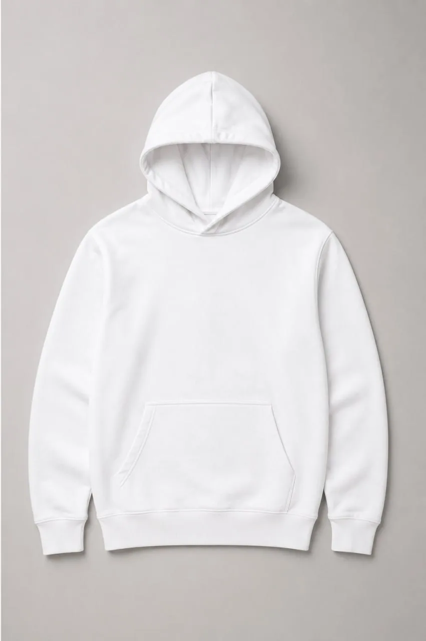 Premium Hoodie — Produkt — Weiß