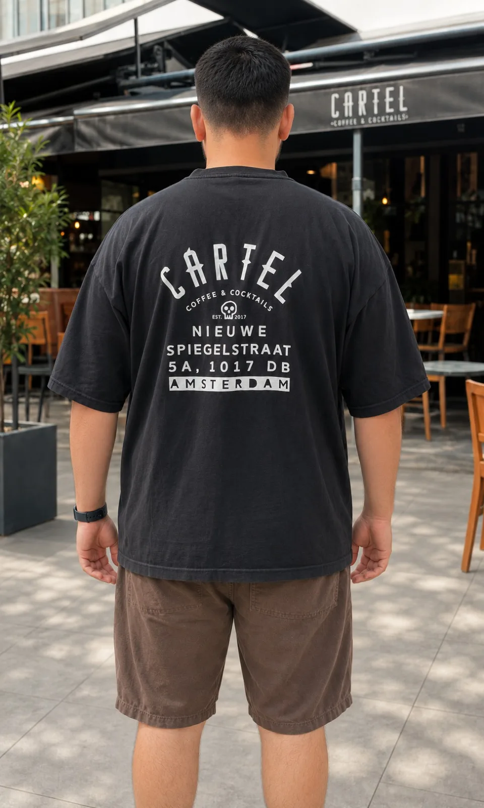 Oversize T-Shirt — Kundenbeispiel — Rückendruck