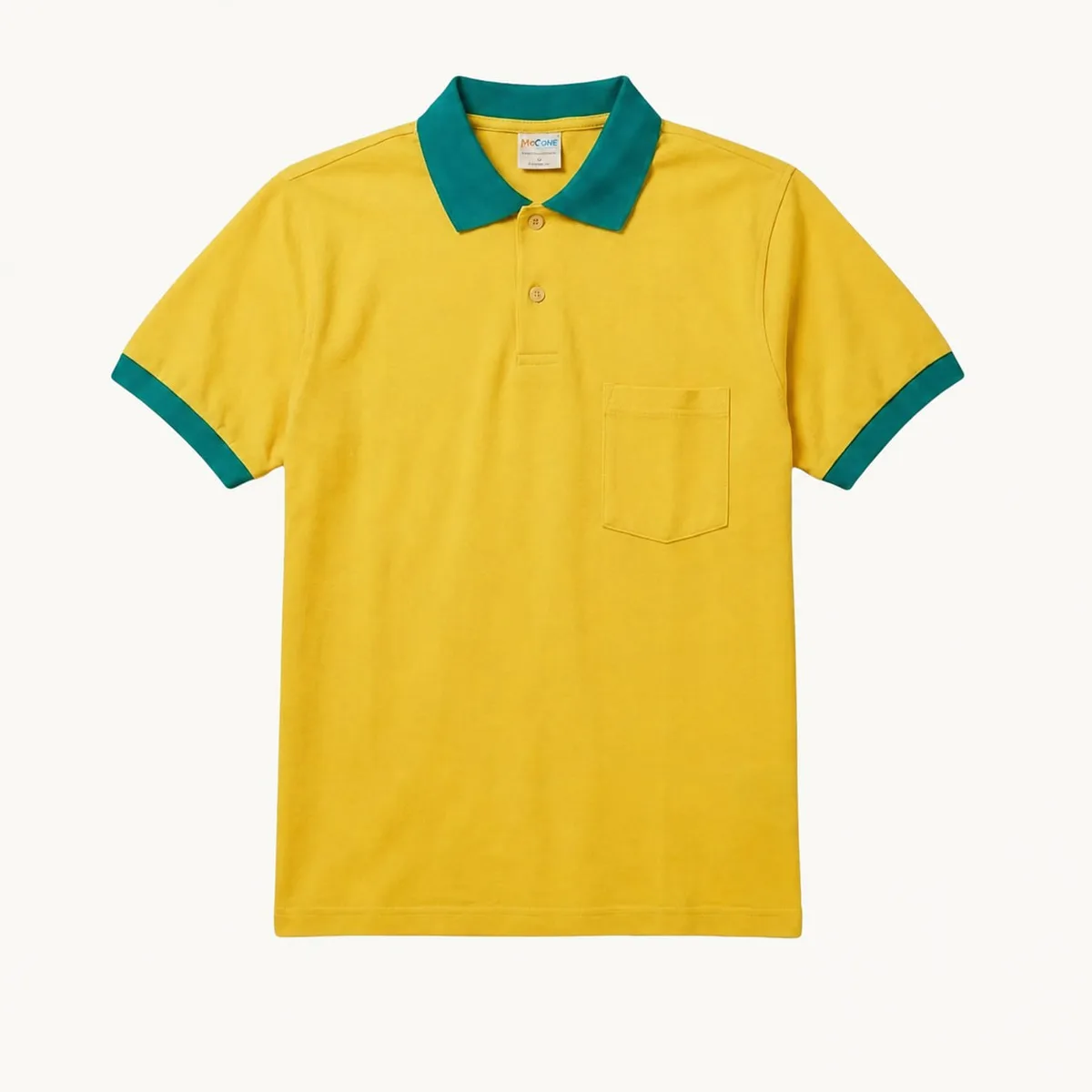 Polo-Shirt — Kundenbeispiel Gelb — Produkt